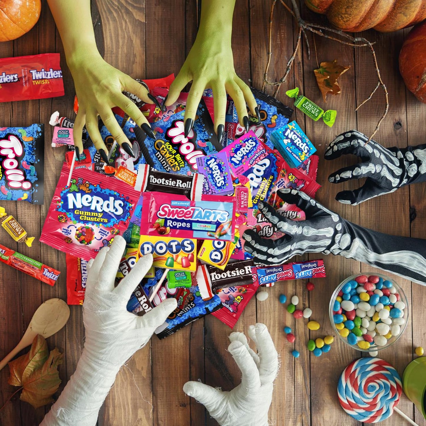 Bulk Halloween Candy Individually Wrapped Variety Pack - 4.5 Pounds Mixed Assorted Candies for Pinata Fillers, Schools, Office Treats, and Party Bags | Approx. 250 Pieces