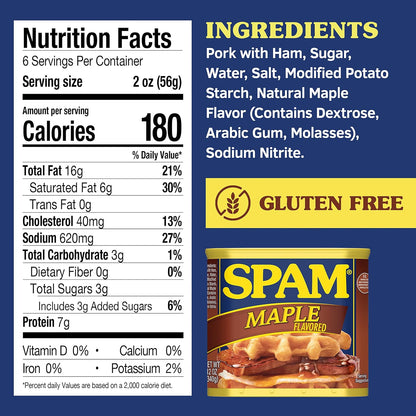 SPAM Maple, 12 oz. can