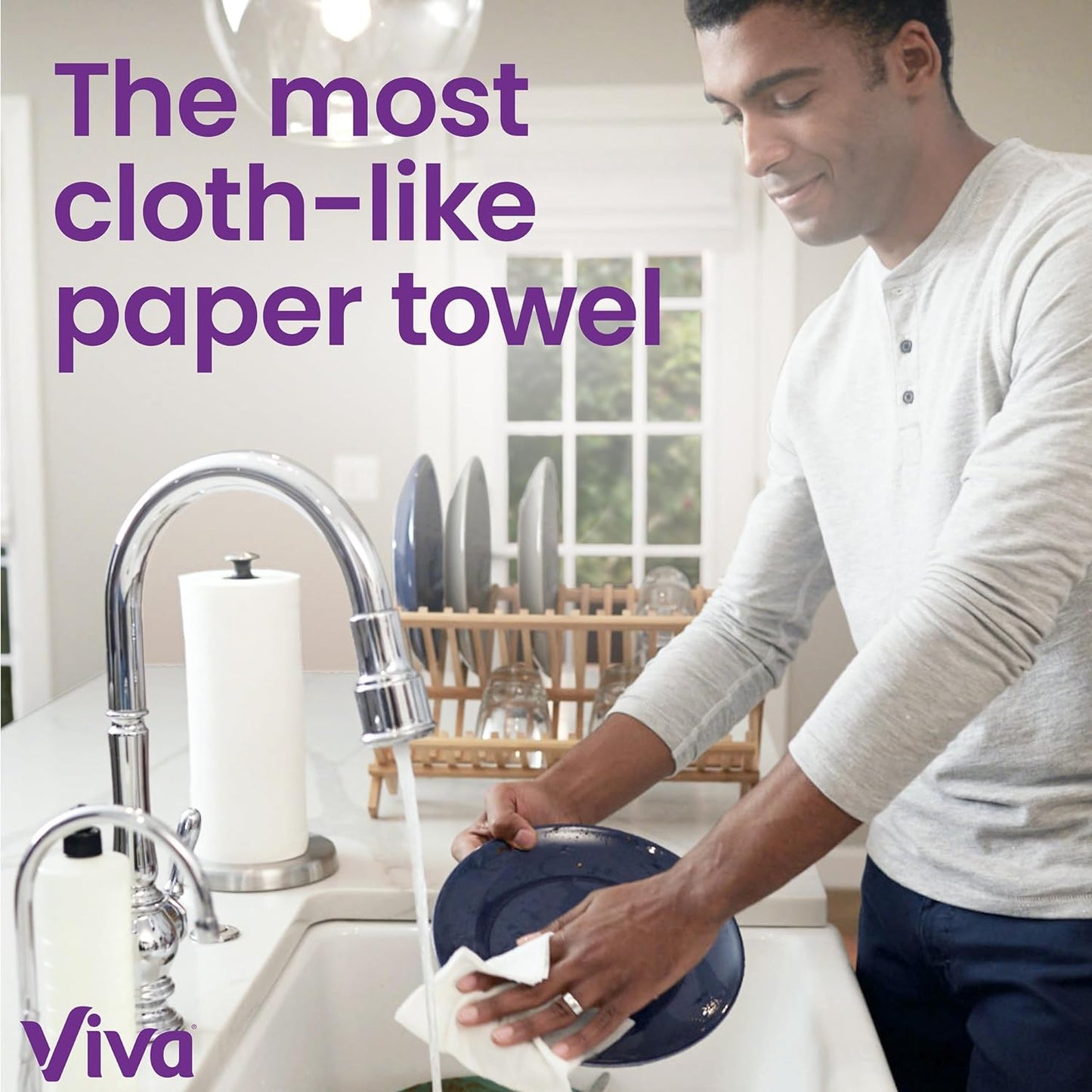 Viva Signature Cloth Paper Towels, 12 Triple Rolls, 141 Sheets per Roll