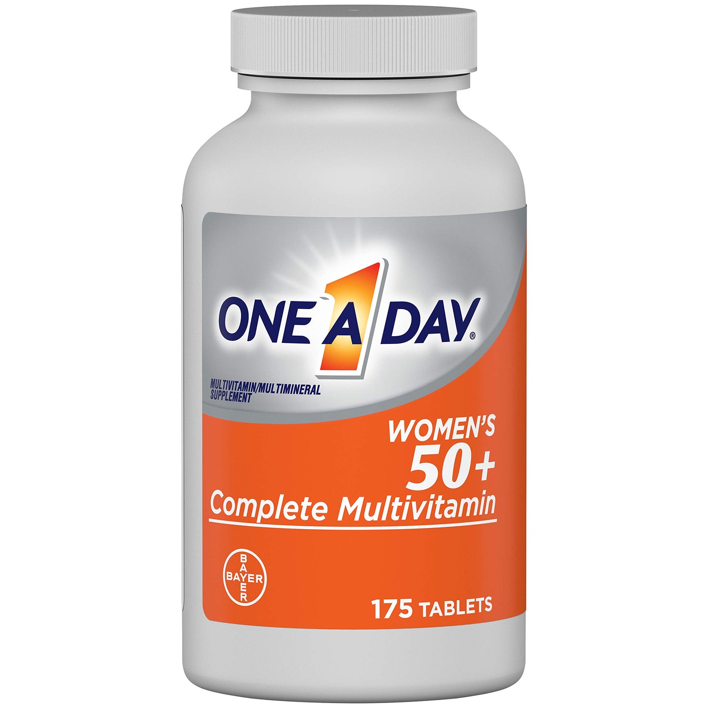 One A Day Women’s 50+ Multivitamins, Multivitamin for Women with Vitamin A, C, D, E and Zinc for Immune Health Support*, Calcium & more, 100 count