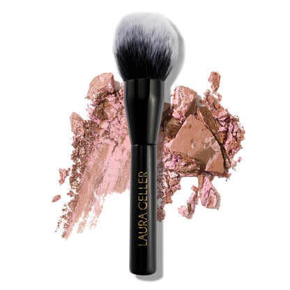 LAURA GELLER NEW YORK Retractable Airbrush Kabuki Brush for All Face Makeup & Foundation for Liquid, Cream and Powder Face Makeup With Aluminum Handle