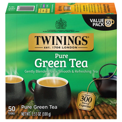 Twinings English Breakfast Black Tea, 100 Individually Wrapped Tea Bags, Smooth, Flavourful, Robust, Caffeinated, Enjoy Hot or Iced