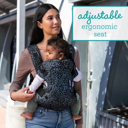 Infantino Flip Advanced 4-in-1 Carrier - Ergonomic, convertible, face-in and face-out front and back carry for newborns and older babies 8-32 lbs