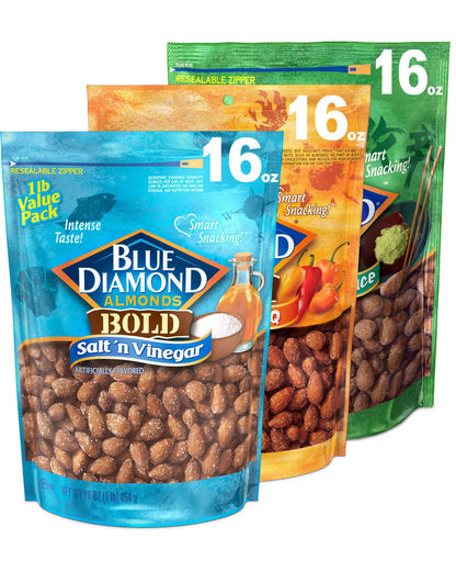 Blue Diamond Almonds Honey Roasted Snack Almonds, Honey Roasted, 1 Pound (Pack of 1)