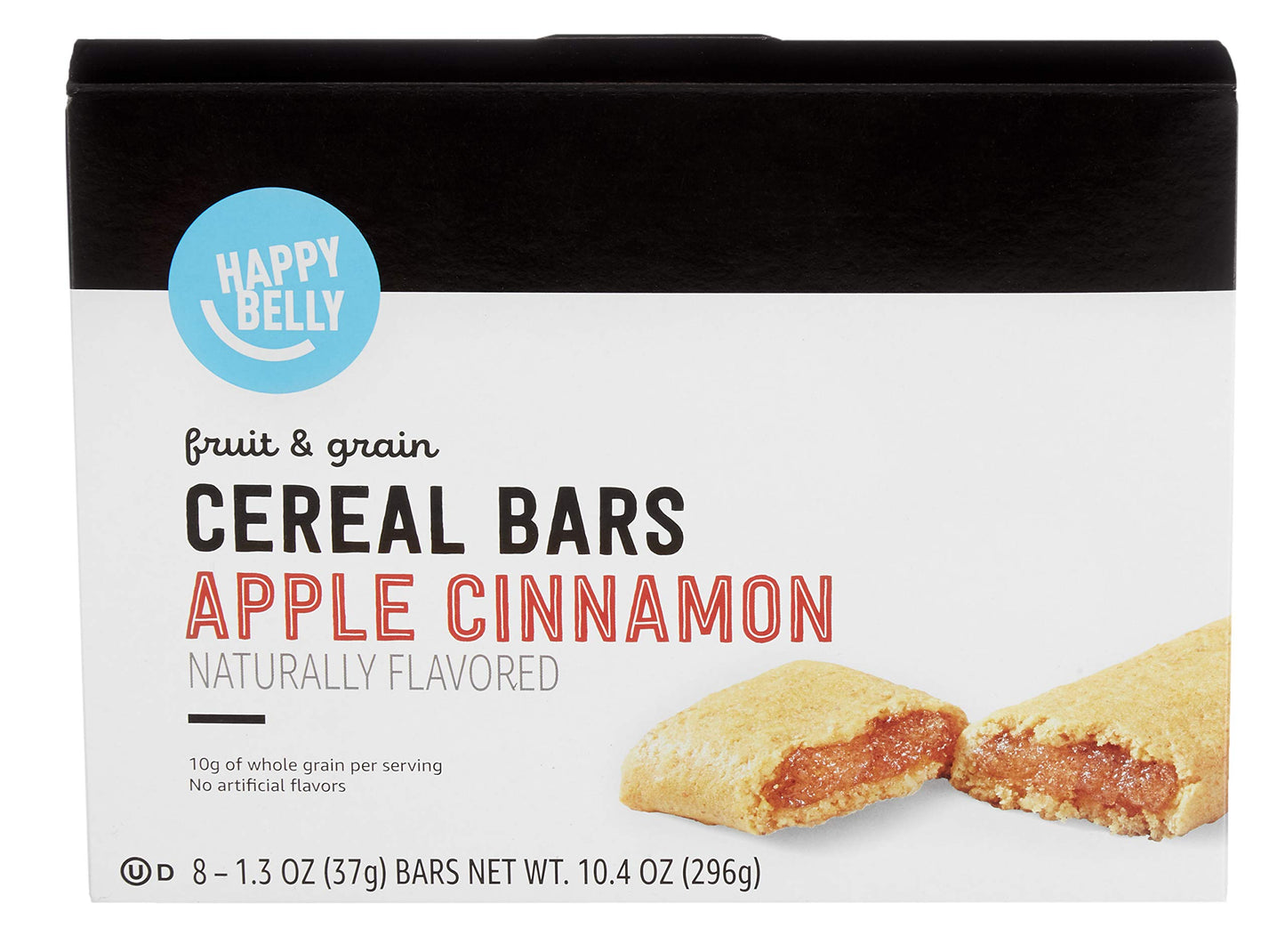 Amazon Brand - Happy Belly Fruit & Grain Cereal Bars, Strawberry , 1.03 Oz, 8 Count (Pack of 1)