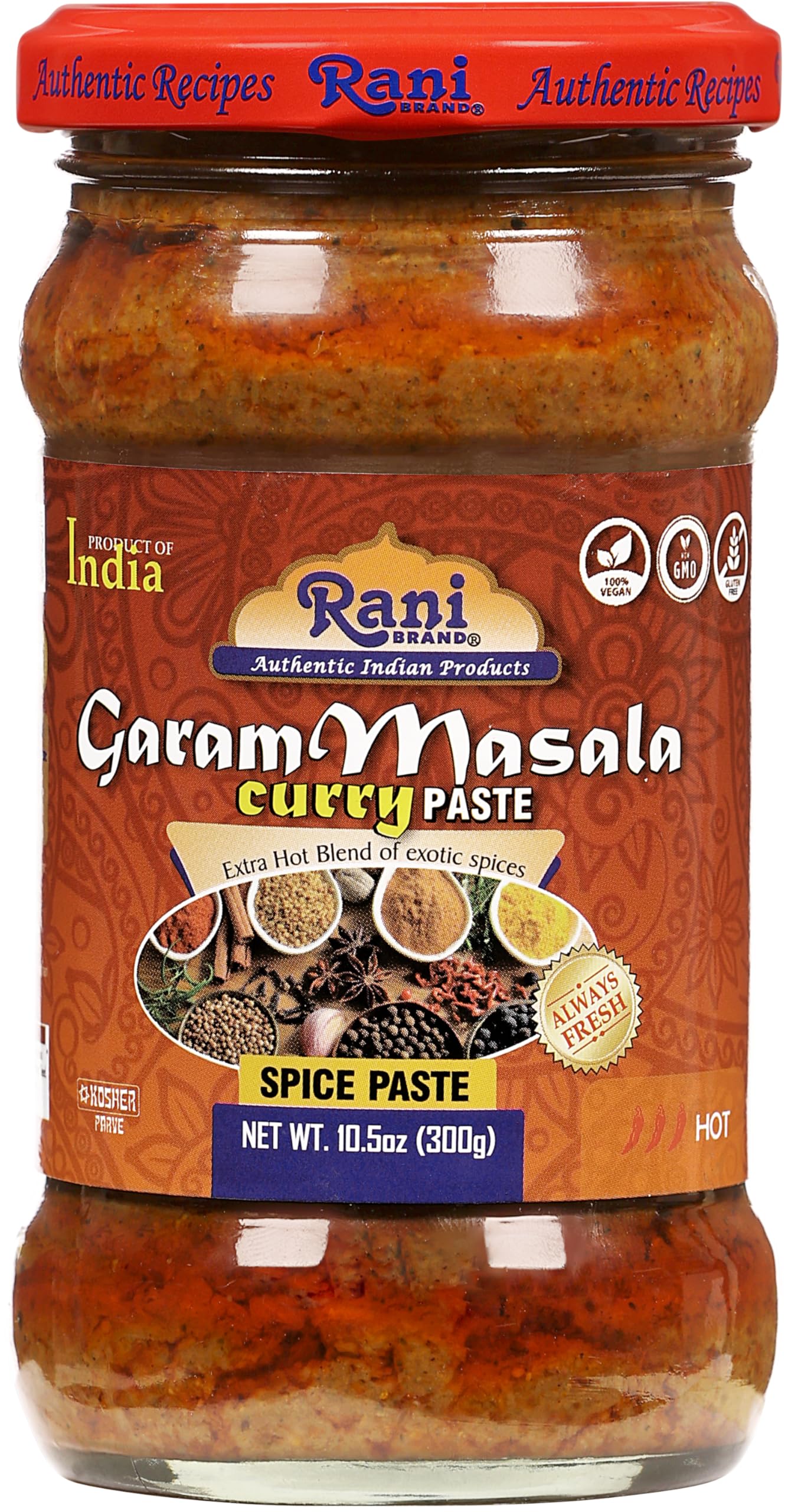 Rani Garam Masala Indian 11-Spice Blend 3oz (85g) PET Jar ~ All Natural, Salt-Free | Vegan | No Colors | Gluten Friendly | NON-GMO| Kosher | Indian Origin