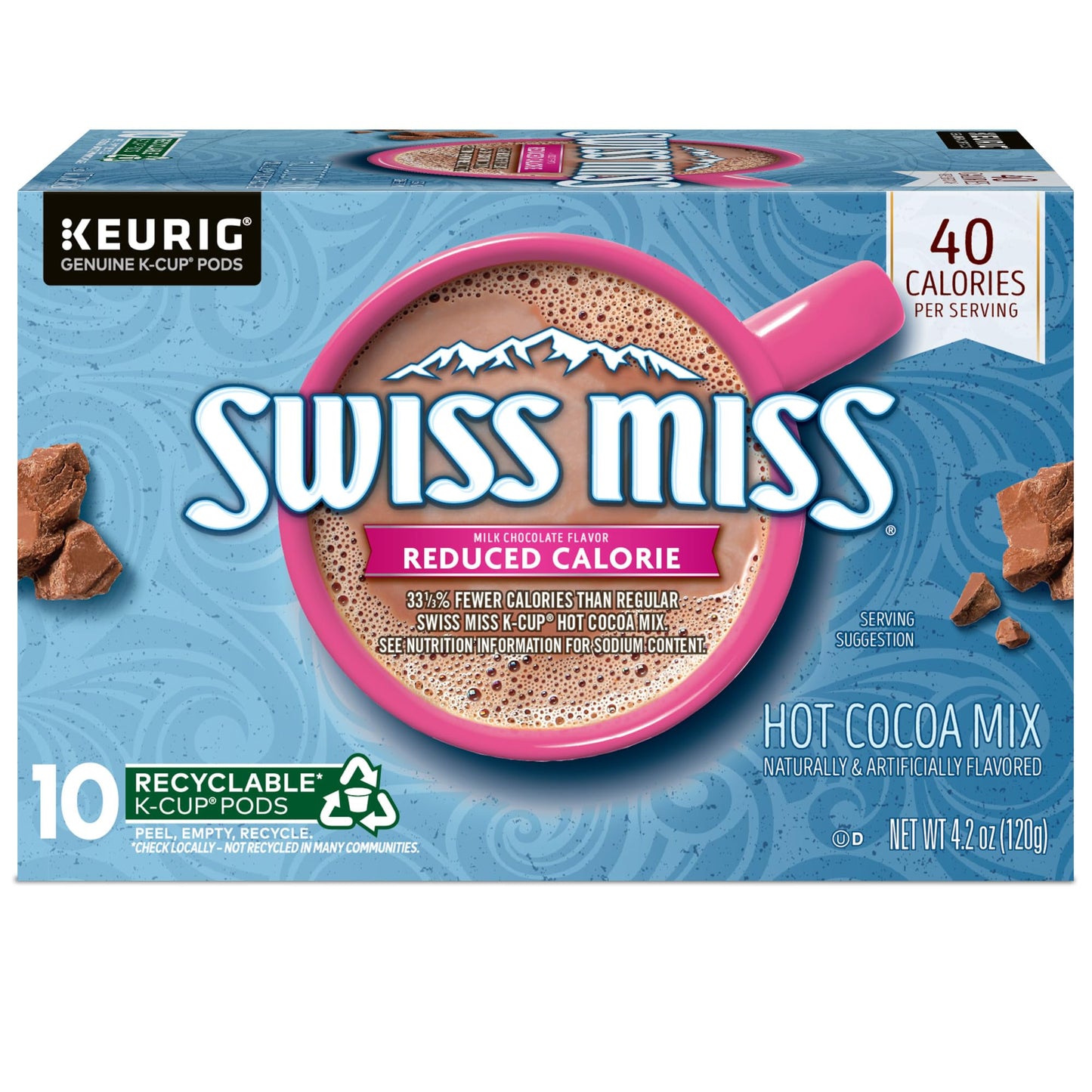 Swiss Miss Milk Chocolate Hot Cocoa, Keurig Single-Serve K-Cup Pods, 44 Count