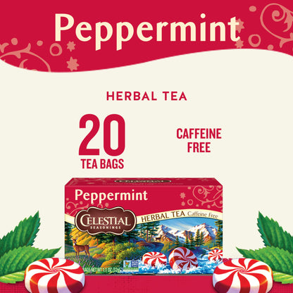 Celestial Seasonings Country Peach Passion Herbal Tea, Caffeine Free, 20 Tea Bags Box, (Pack of 6)