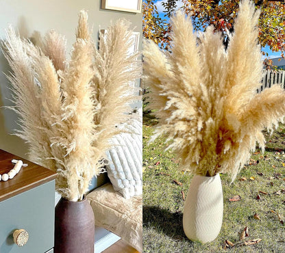 40" inch 10 Stems natural pampas grass decor tall, pompas grass, tall pampas grass for Wedding, Party, farmhouse, boho home decor