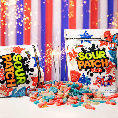 SOUR PATCH KIDS Red, White & Blue Soft & Chewy Candy, 1.8 lb