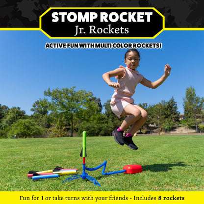 Stomp Rocket Jr Glow Rocket Refills - 3 Glow-in-The-Dark Rockets - Replacement Set for Soft Foam Rocket Launcher - Fun Outdoor Kids Toys Gift for Boys & Girls - Ages 3 & Up