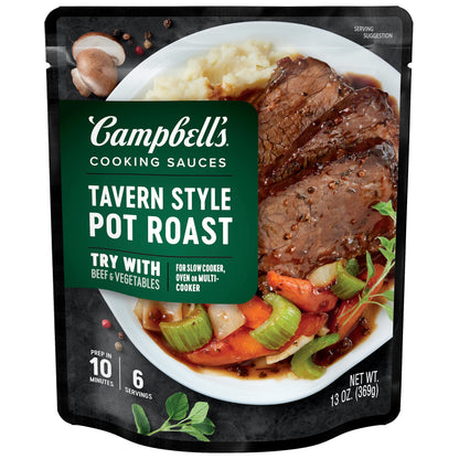 Campbell’s Cooking Sauces, Tavern Style Pot Roast, 13 Oz Pouch