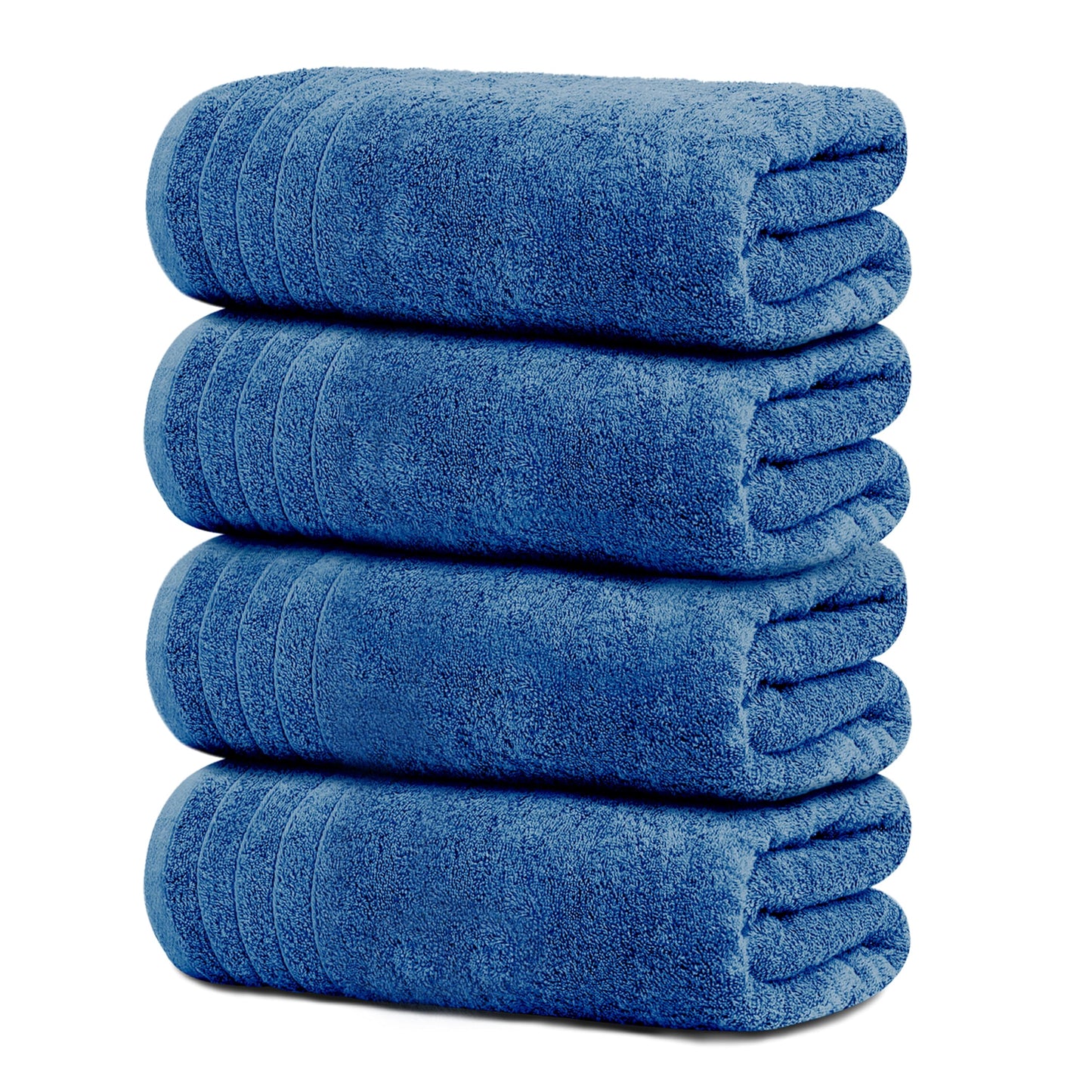 Tens Towels Large Bath Towels, 100% Cotton, 30 x 60 Inches Extra Large Bath Towels, Lighter Weight, Quicker to Dry, Super Absorbent, Perfect Bathroom Towels (Pack of 4)