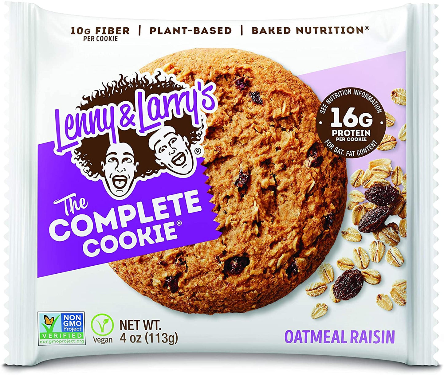 Lenny & Larry's The Complete Cookie, White Chocolate Flavored Macadamia, Soft Baked, 16g Plant Protein, Vegan, Non-GMO, 4 Ounce Cookie (Pack of 12)