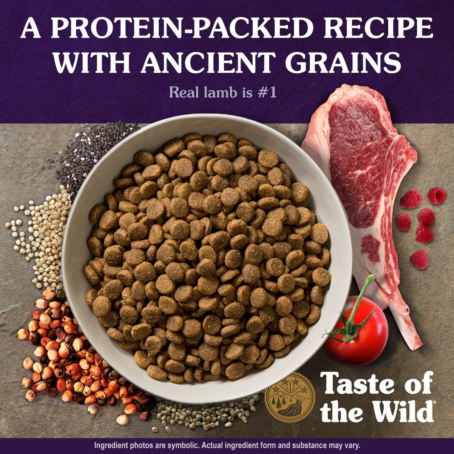 Taste of the Wild High Prairie Canine Grain-Free Recipe with Roasted Bison and Venison Adult Dry Dog Food, Made with High Protein from Real Meat and Guaranteed Nutrients and Probiotics 28lb