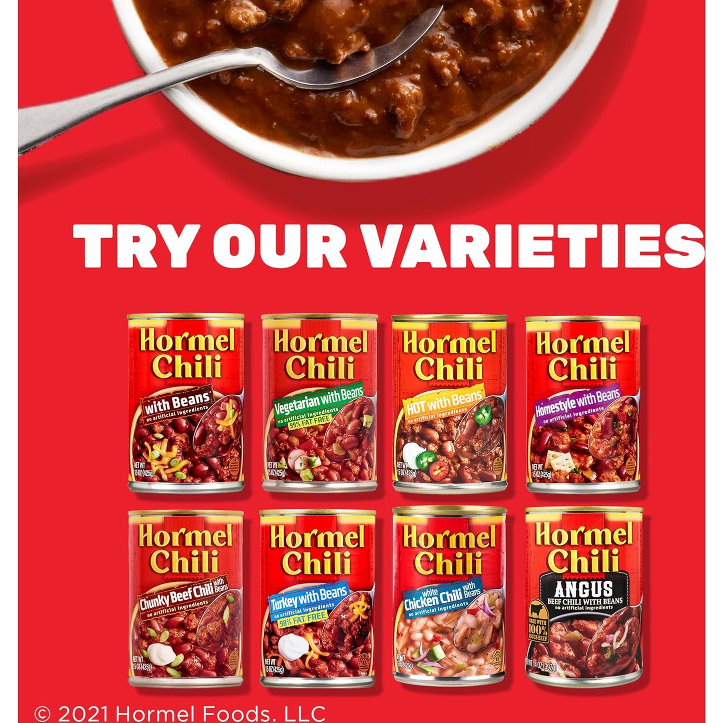 Hormel Chili With Bean & DINTY MOORE Beef Stew Variety Pack, 15 oz. cans (8-pack)