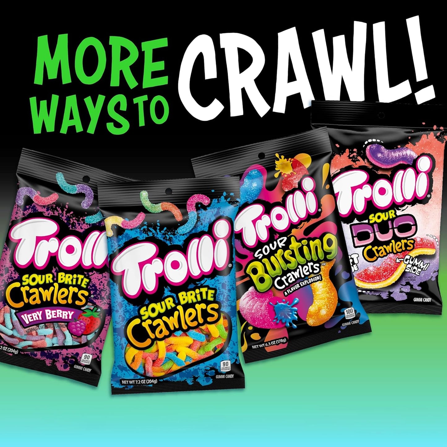 Trolli Electric Crawlers, 4.25 Ounce