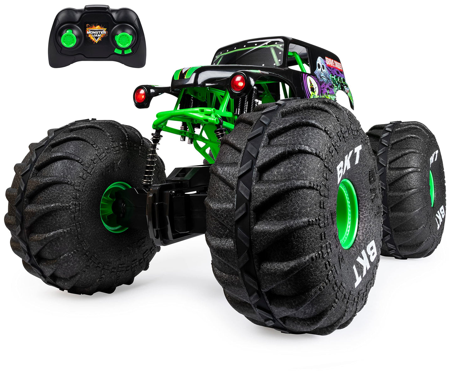 Monster Jam, Official Mega Grave Digger All-Terrain Remote Control Monster Truck with Lights, 1:6 Scale, Kids Toys for Boys and Girls Ages 4-6+