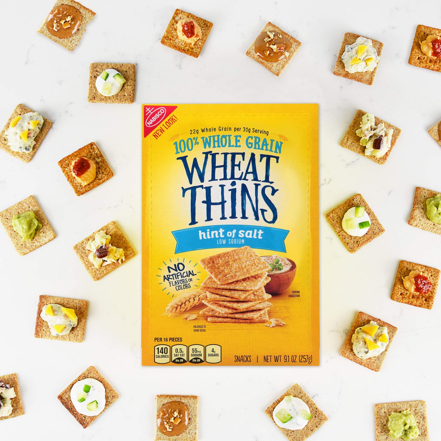 Wheat Thins Original Whole Grain Wheat Crackers, Party Size, 20 oz Box