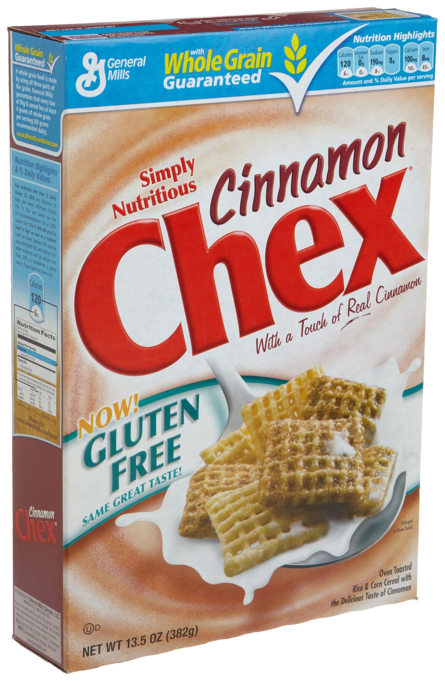 Chex AppleCinnamonBreakfast Cereal, Gluten Free, 12 oz