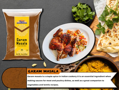 Rani Garam Masala Indian 11-Spice Blend 3oz (85g) PET Jar ~ All Natural, Salt-Free | Vegan | No Colors | Gluten Friendly | NON-GMO| Kosher | Indian Origin