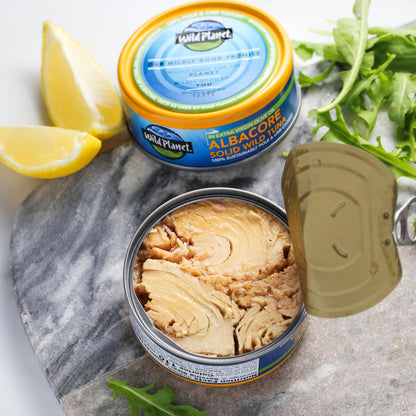 Wild Planet Wild Albacore Tuna, No Salt Added, Canned Tuna, Sustainably Wild-Caught, Non-GMO, Kosher 5 Ounce (Pack of 12), Packaging May Vary