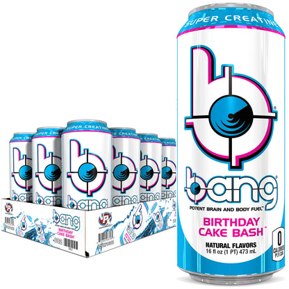 Bang Energy Bangster Berry, Sugar-Free Energy Drink, 16-Ounce (Pack of 12)