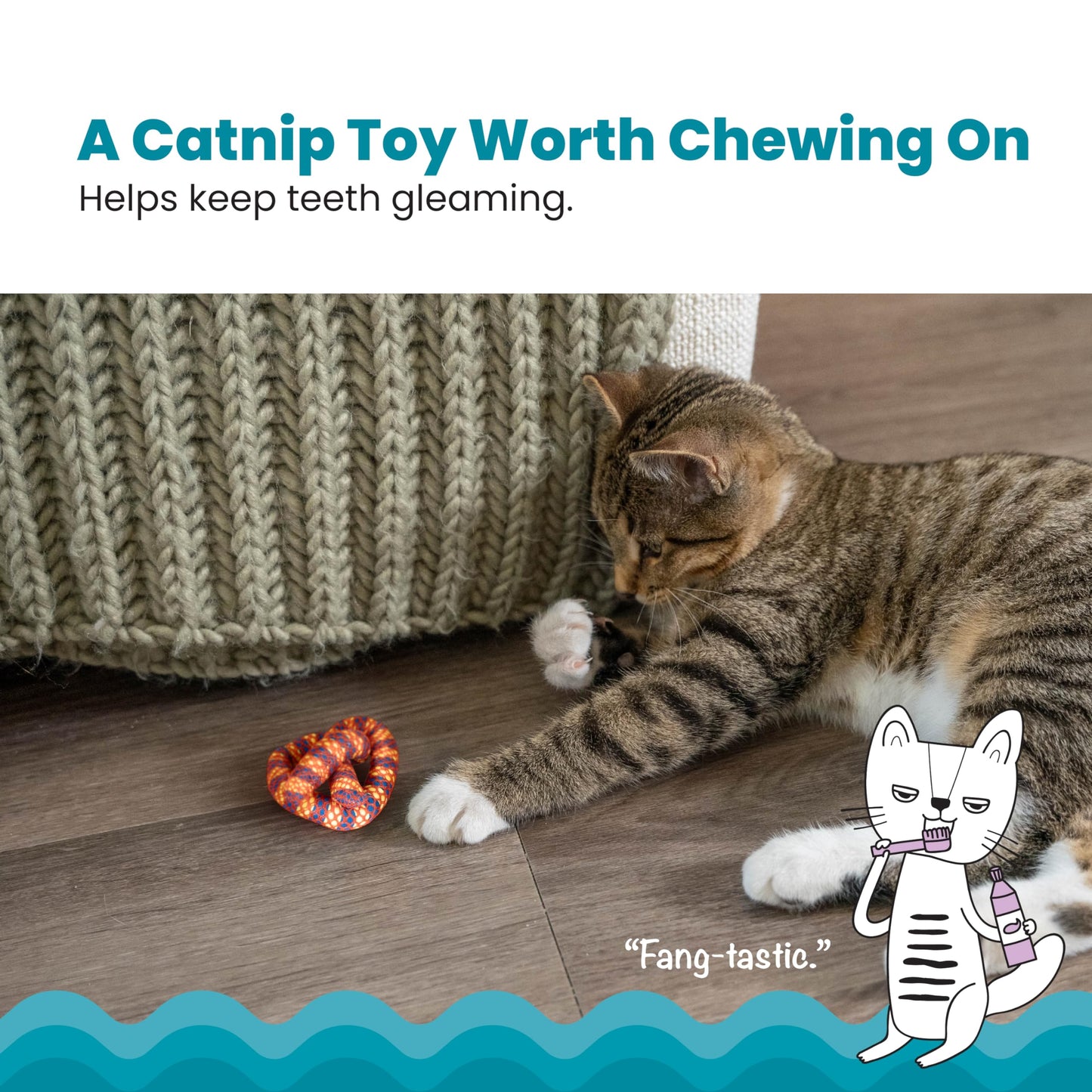 Catstages Lil' Avocato Dental Health Catnip Cat Chew Toy