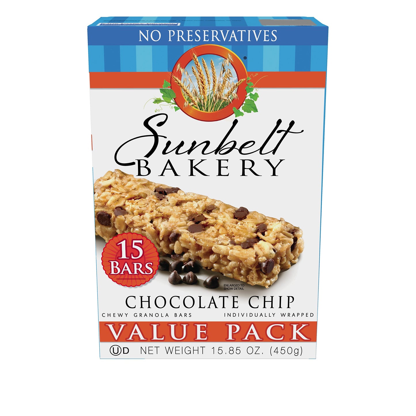 Sunbelt Bakery Oats & Honey Chewy Granola Bars, 15-1.0 OZ Bars (1 Box)