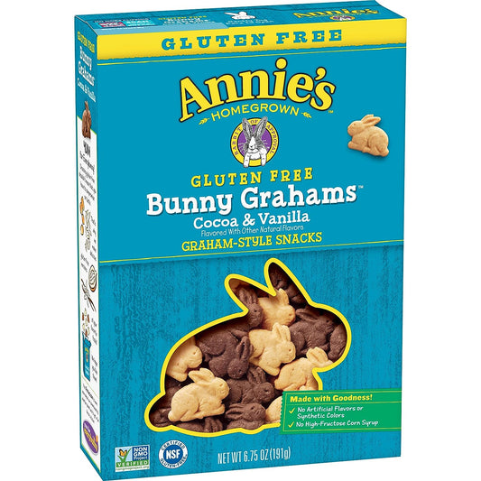 Annie's Gluten Free Cocoa and Vanilla Bunny Cookies, 6.75 oz