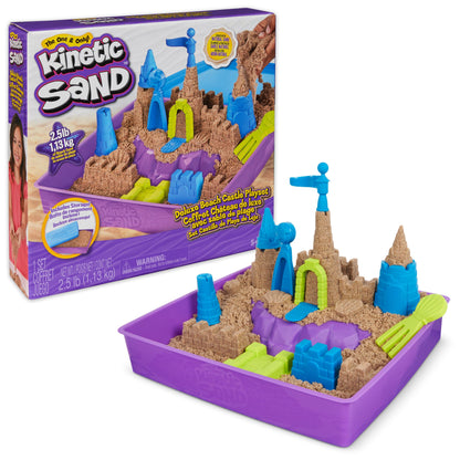 Kinetic Sand, 11lb (5kg) Natural Brown Bulk Play Sand for Arts and Crafts, Sandbox, Moldable Sensory Toys for Kids Ages 3+