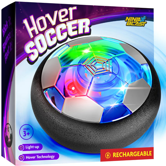 Hover Soccer Ball for Kids - Boy Birthday Gifts - Indoor Toy Games Gift for Boys Age 6, 7, 8, 9, 10, 11, 12 Year Old - Light-Up Toys Game for Kid - 6-8, 8-12 - Gifts for 8 Year Old Boy (Single)