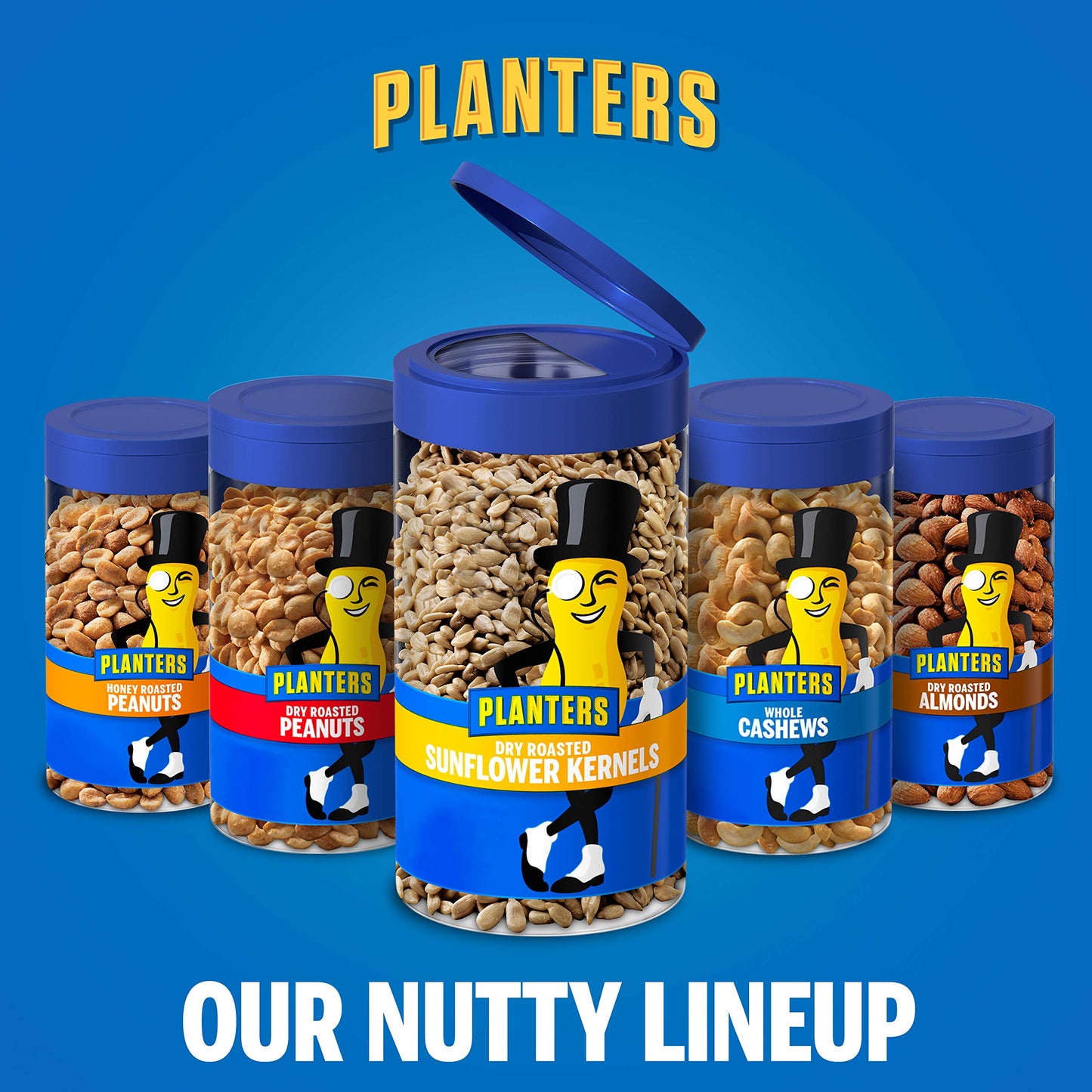 Planters Pop & Pour Dry Roasted Sunflower Seeds, (4 - 5.85 oz. Jars)