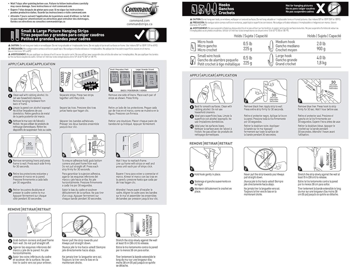 Command Variety Pack, Picture Hanging Strips, Wire Hooks and Wall Hooks, Damage Free Hanging Clear Variety Pack for Up to 19 Items, 1 Kit