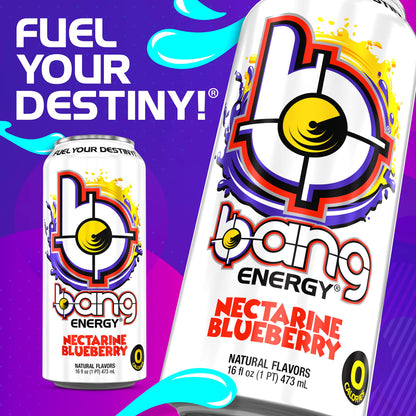 Bang Energy Bangster Berry, Sugar-Free Energy Drink, 16-Ounce (Pack of 12)