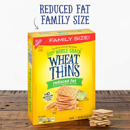 Wheat Thins Original Whole Grain Wheat Crackers, Party Size, 20 oz Box