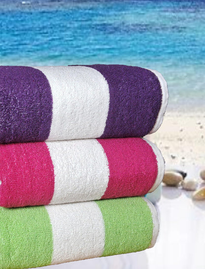 BolBom*S Cotton Beach Towels- Hammam Classic Pool Towel 30 x 60 Inches Oversized Soft Beach Towels for Adults - Luxury Beach Bath Towels - Summer Gifts Beach Accessories - Pack of 6