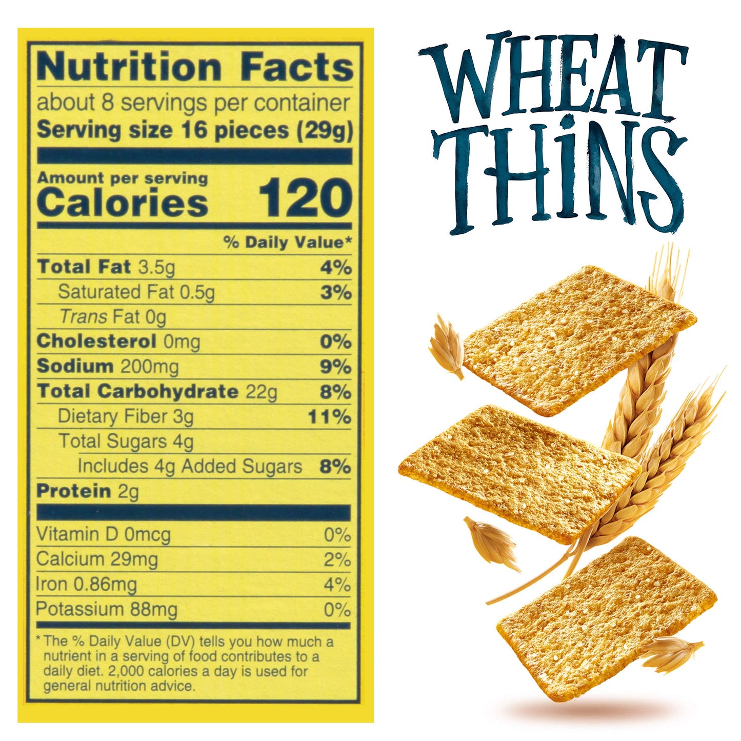 Wheat Thins Original Whole Grain Wheat Crackers, Party Size, 20 oz Box