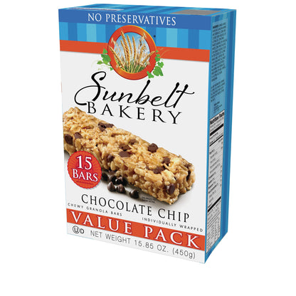 Sunbelt Bakery Oats & Honey Chewy Granola Bars, 15-1.0 OZ Bars (1 Box)