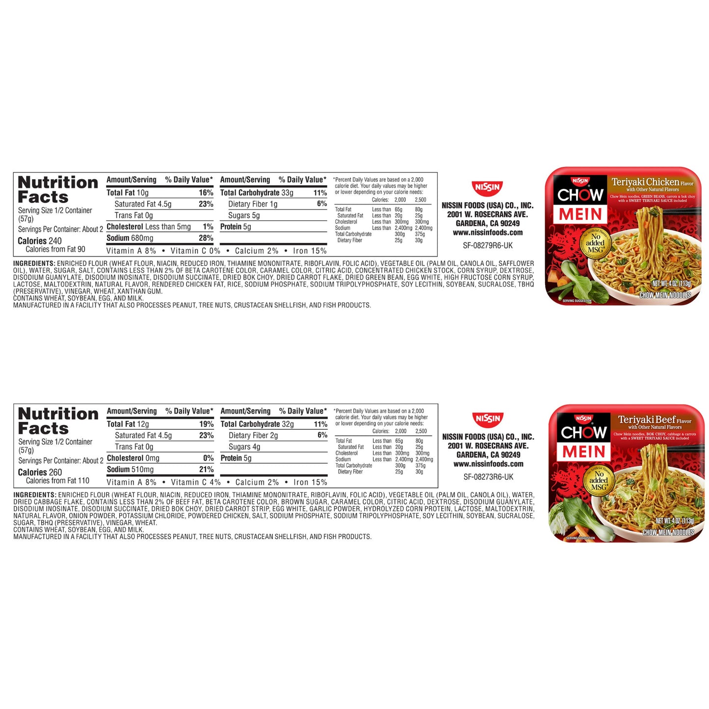 Nissin Top Ramen Noodle Soup, Beef, 3 Ounce (Pack of 24)