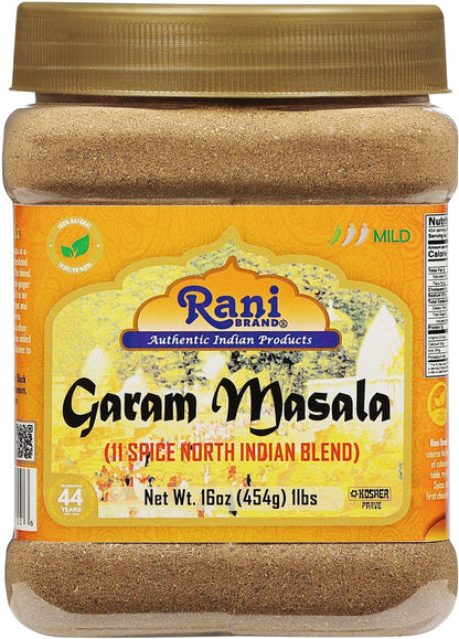 Rani Garam Masala Indian 11-Spice Blend 3oz (85g) PET Jar ~ All Natural, Salt-Free | Vegan | No Colors | Gluten Friendly | NON-GMO| Kosher | Indian Origin