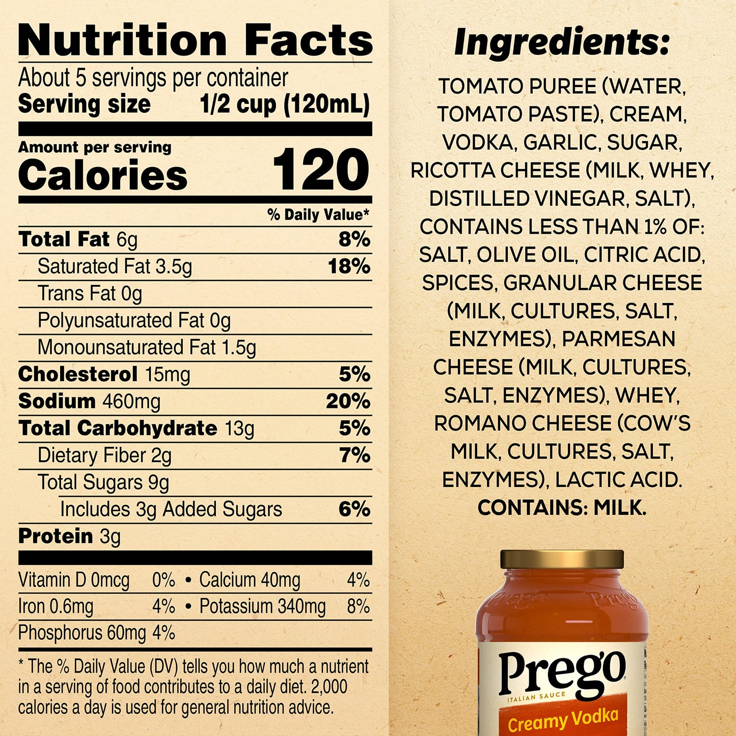 Prego Chunky Tomato with Garlic and Onion Pasta Sauce, 24 Oz Jar