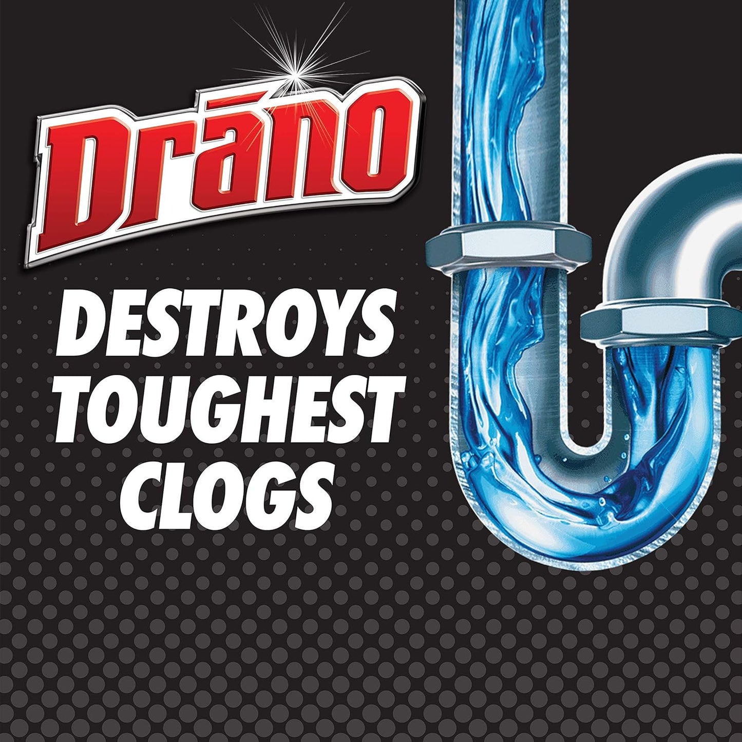 Drano Max Gel Drain Clog Remover and Cleaner for Shower or Sink Drains, Unclogs and Removes Hair, Soap Scum, Blockages, 32 oz