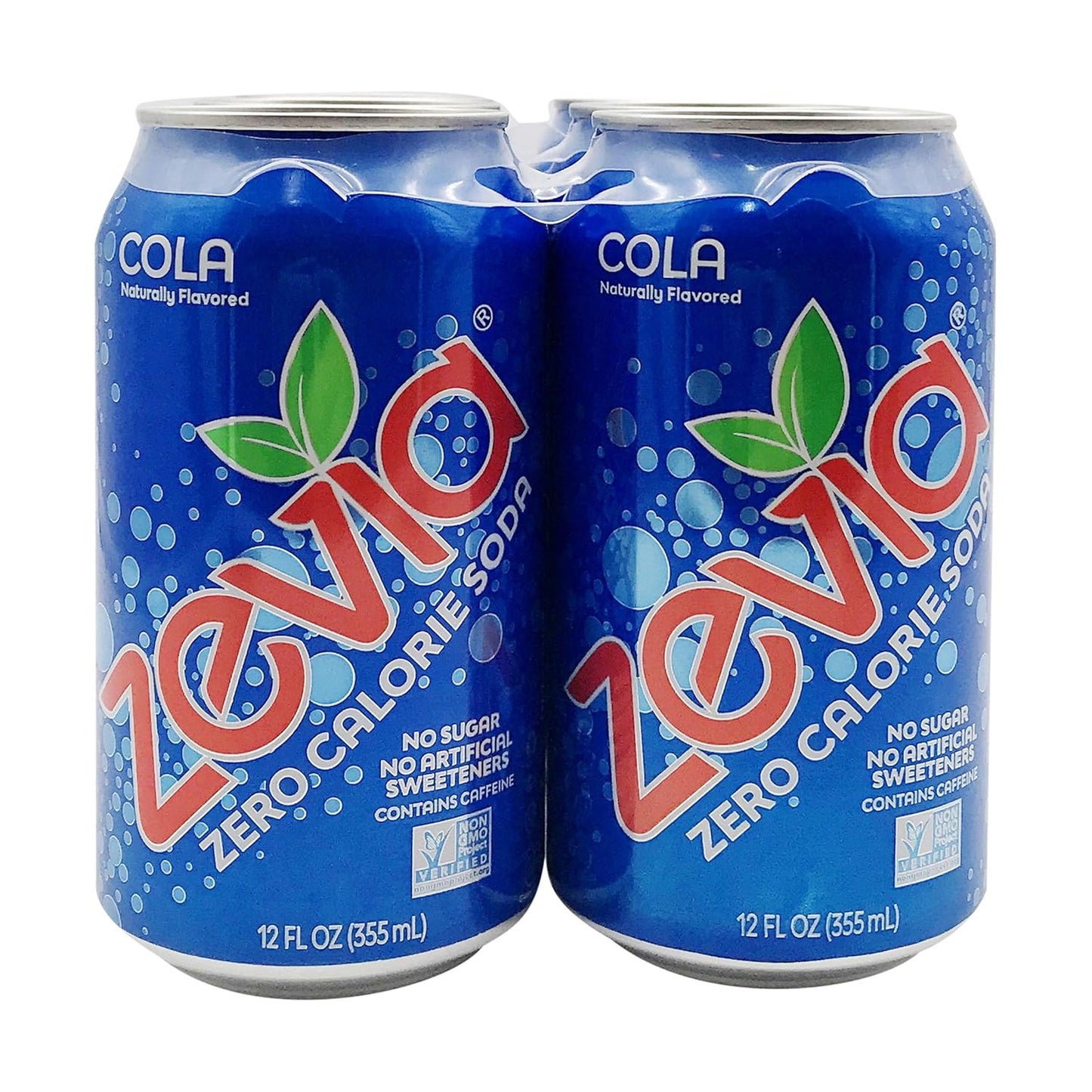 Zevia Zero Calorie Soda Cola, 12 Oz Pack of 6