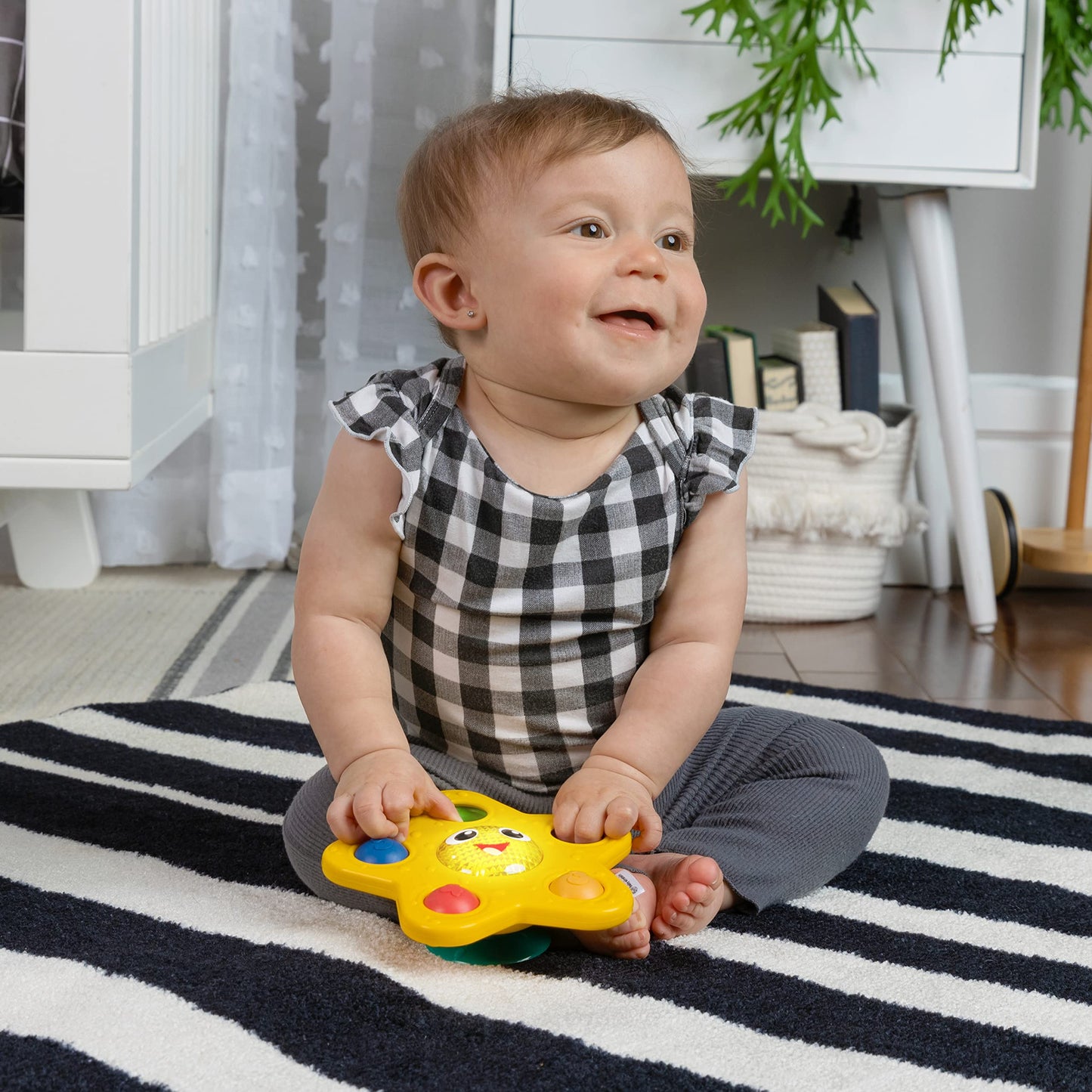 Baby Einstein Sticky Spinner BPA-free High Chair Activity Toy, Ages 3 Months+