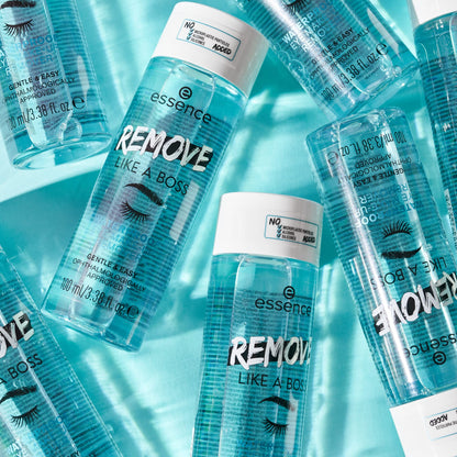 essence | Remove Like A Boss Waterproof Eye & Face Make-Up Remover | Bi-Phase, Gentle & Caring, Easy to Remove | Vegan & Cruelty Free | Free from Parabens, & Microplastic Particles