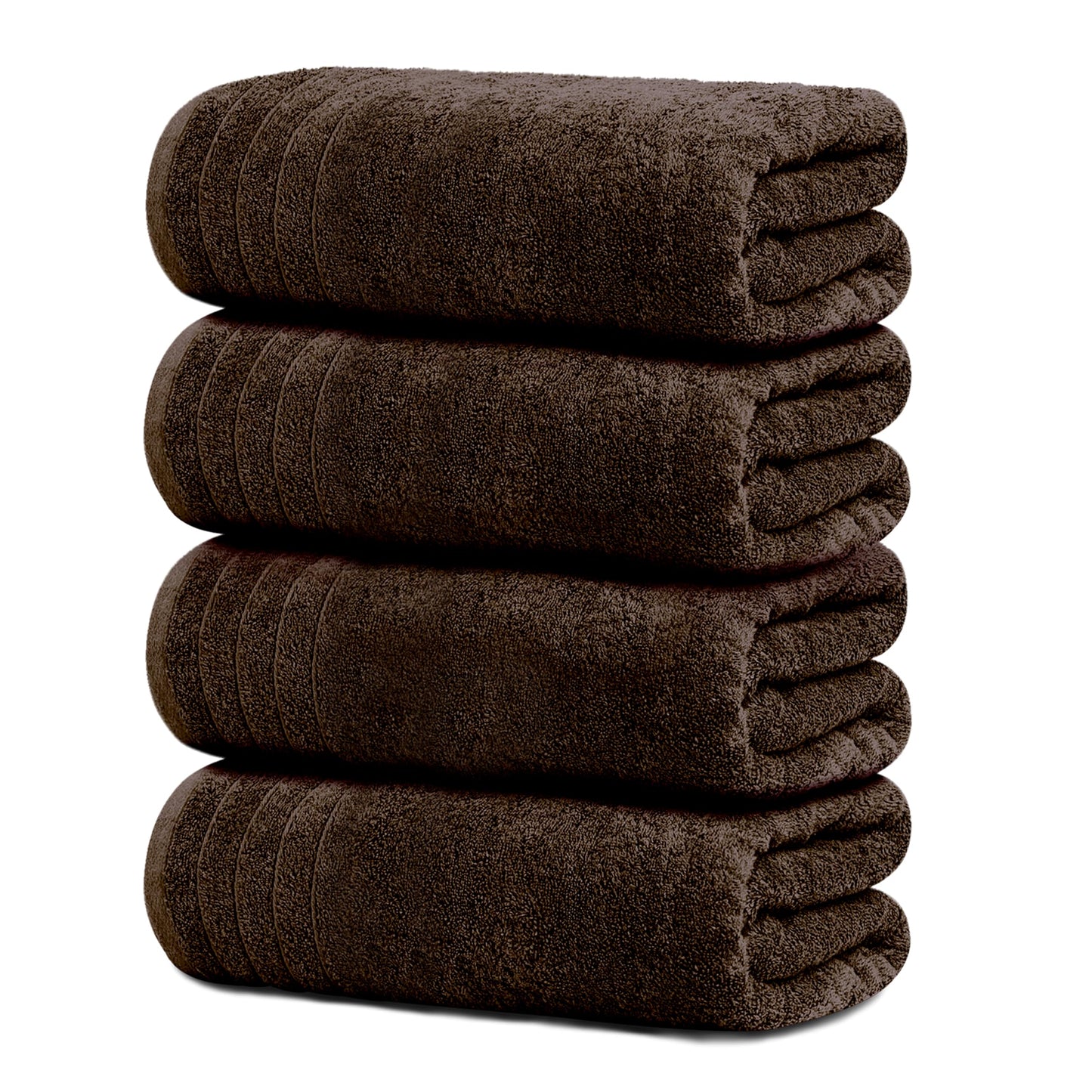 Tens Towels Large Bath Towels, 100% Cotton, 30 x 60 Inches Extra Large Bath Towels, Lighter Weight, Quicker to Dry, Super Absorbent, Perfect Bathroom Towels (Pack of 4)