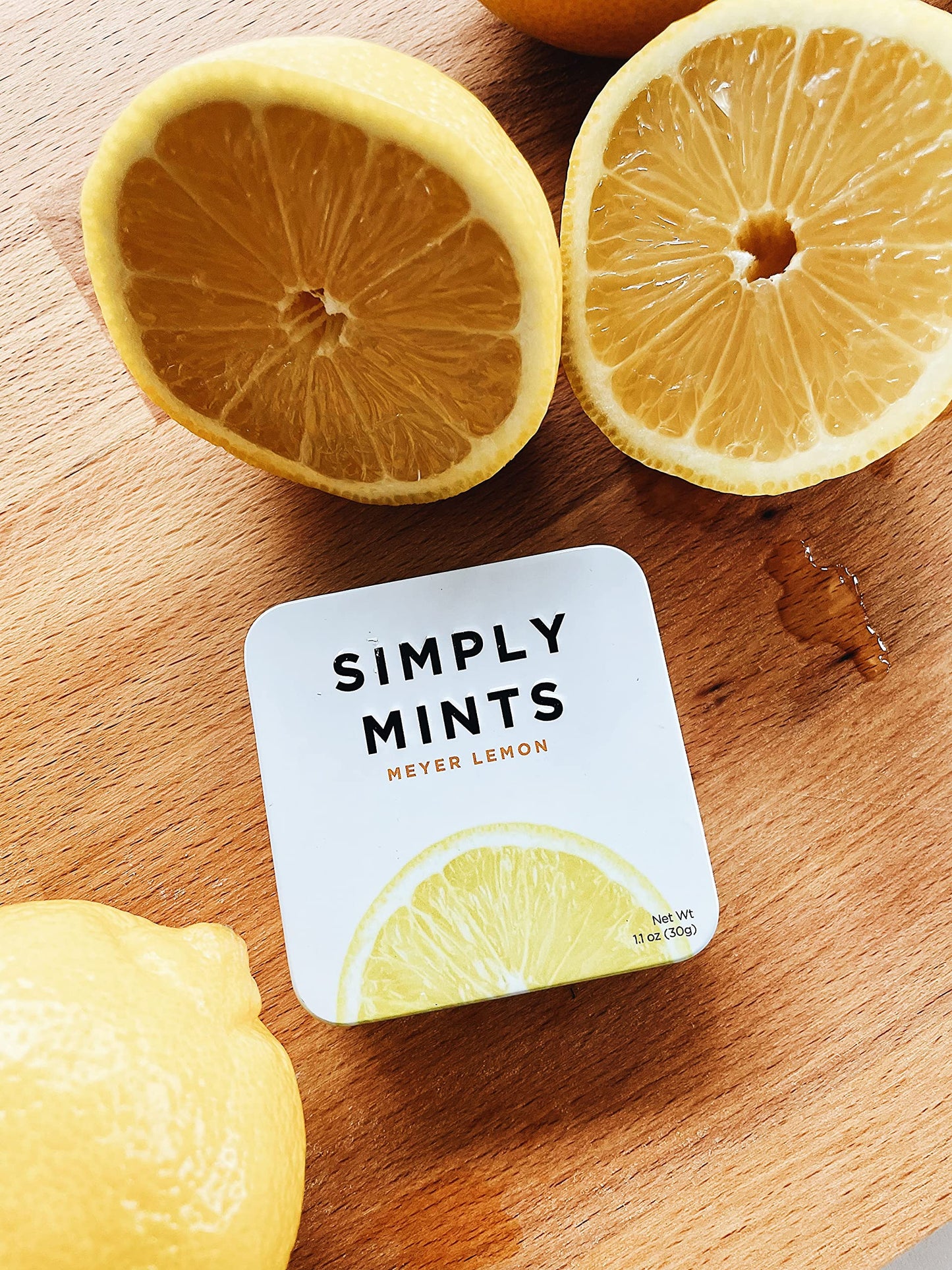 Natural Breath Mints by Simply Gum | Peppermint | Pack of Six (180 Pieces Total) | Breath Freshening, Vegan, Non-GMO, Nothing Artificial