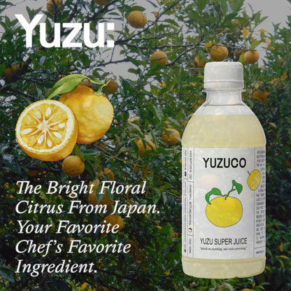 YUZUCO - Yuzu Super Juice - 12oz - Loved by Chefs and Mixologists - Never Heat-Treated for Maximum Flavor and Aroma - Bottled in California