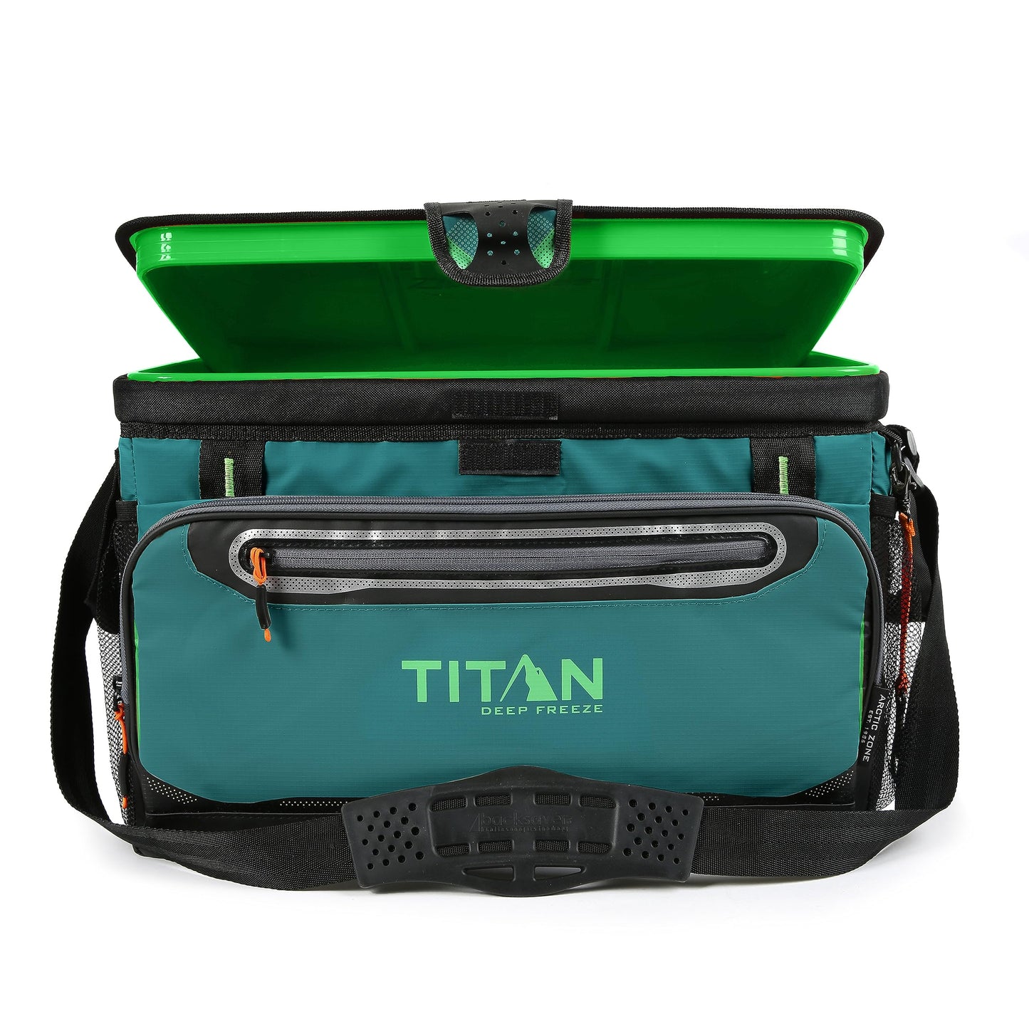 Titan Deep Freeze Cooler Zipperless Hardbody Cooler - Deep Freeze Insulation, HardBody Liner, and SmartShelf